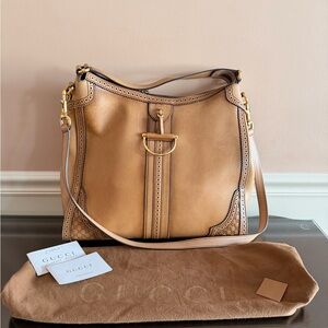 Gucci Brown Leather Shoulder Bag